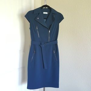 Calvin Klein Belted Moto Dress  - 2